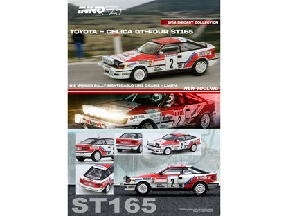 Toyota Celica GT-Four (ST165) #2 Carlos Sainz - Luis Moya Winner "Rally Monte Carlo" (1991) 1/64 Diecast Model Car