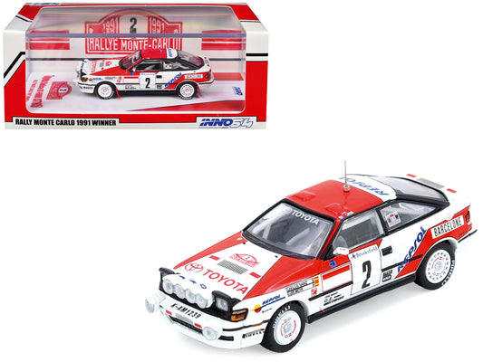 Toyota Celica GT-Four (ST165) #2 Carlos Sainz - Luis Moya Winner "Rally Monte Carlo" (1991) 1/64 Diecast Model Car