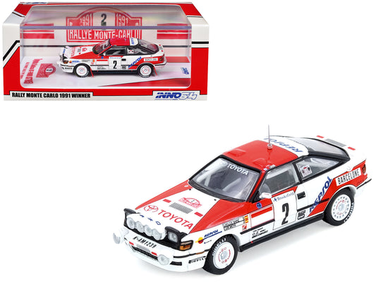 Toyota Celica GT-Four (ST165) #2 Carlos Sainz - Luis Moya Winner "Rally Monte Carlo" (1991) 1/64 Diecast Model Car