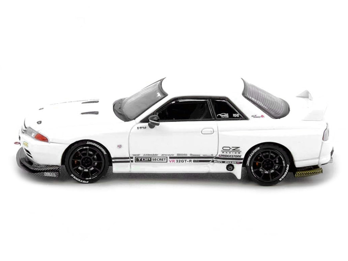 Nissan Skyline "Top Secret" (VR32) GT-R RHD (Right Hand Drive) White 1/64 Diecast Model Car