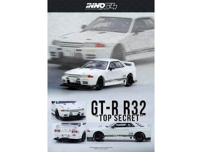 Nissan Skyline "Top Secret" (VR32) GT-R RHD (Right Hand Drive) White 1/64 Diecast Model Car