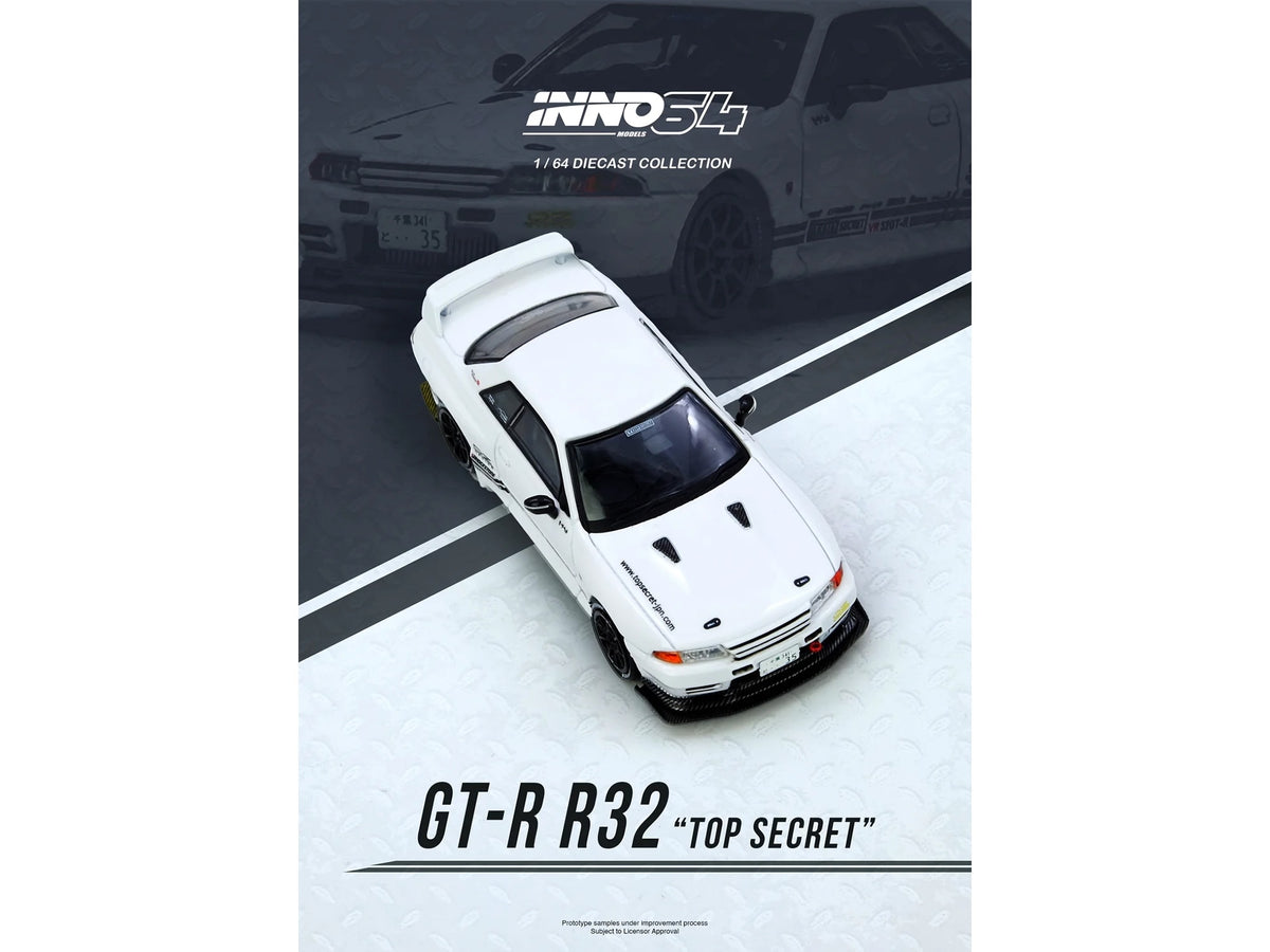 Nissan Skyline "Top Secret" (VR32) GT-R RHD (Right Hand Drive) White 1/64 Diecast Model Car