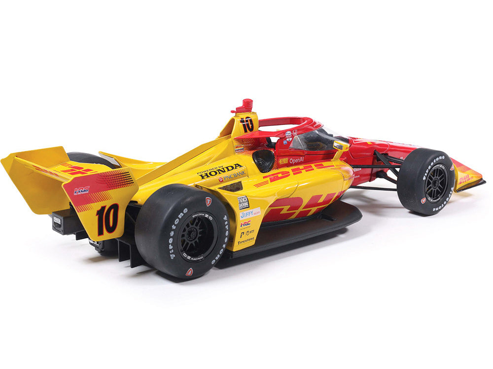 Dallara IndyCar #10 Alex Palou "DHL" Chip Ganassi Racing (Road Course Configuration) Champion "NTT IndyCar Series" (2025) 1/18 Diecast Model Car