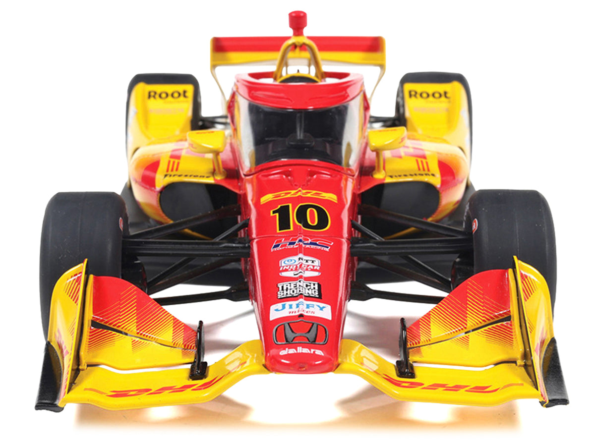 Dallara IndyCar #10 Alex Palou "DHL" Chip Ganassi Racing (Road Course Configuration) Champion "NTT IndyCar Series" (2025) 1/18 Diecast Model Car