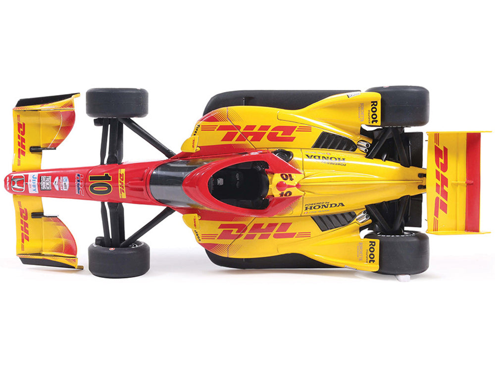 Dallara IndyCar #10 Alex Palou "DHL" Chip Ganassi Racing (Road Course Configuration) Champion "NTT IndyCar Series" (2025) 1/18 Diecast Model Car