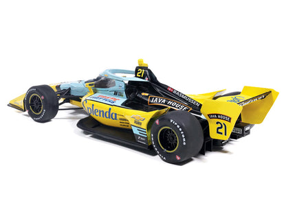 Dallara IndyCar #21 Christian Rasmussen "Splenda" Ed Carpenter Racing (Road Course Configuration) "NTT IndyCar Series" (2026) 1/18 Diecast Model Car