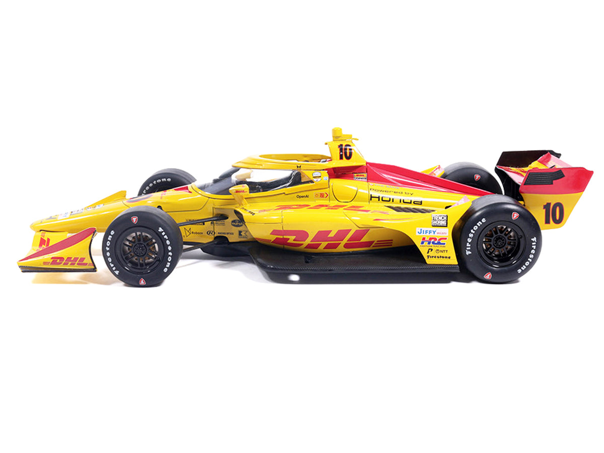 Dallara IndyCar #10 Alex Palou "DHL" Chip Ganassi Racing (Road Course Configuration) "NTT IndyCar Series" (2026) 1/18 Diecast Model Car