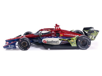 Dallara IndyCar #77 Sting Ray Robb "Goodheart Animal Health Center" Juncos Hollinger Racing (Road Course Configuration) "NTT IndyCar Series" (2026) 1/18 Diecast Model Car