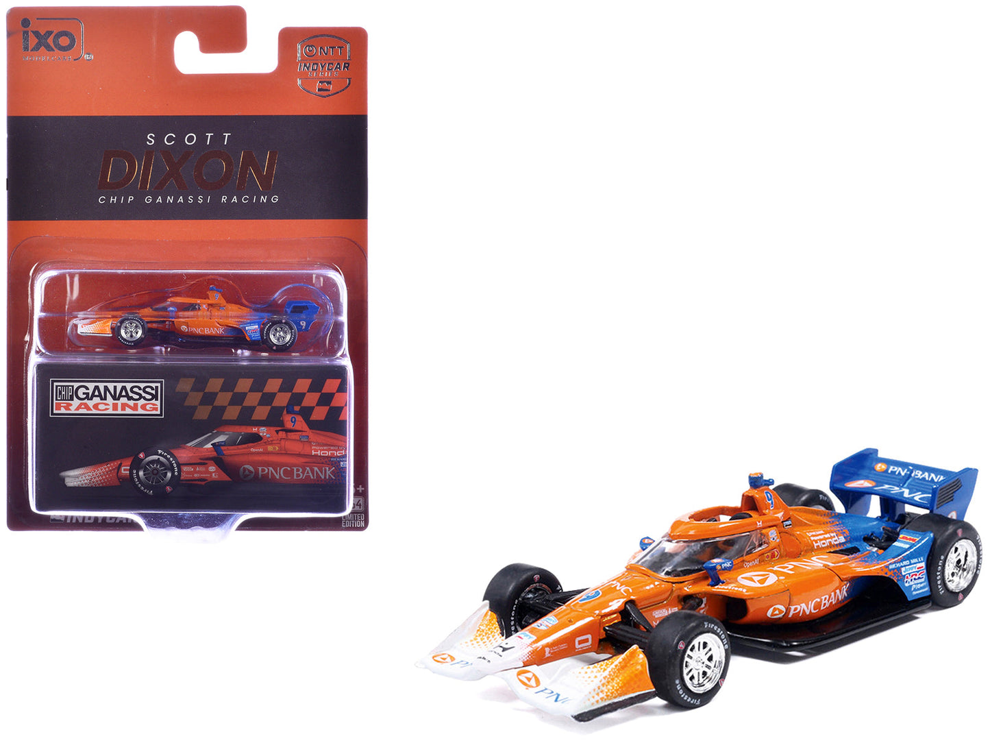 Dallara IndyCar #9 Scott Dixon "PNC Bank" Chip Ganassi Racing (Road Course Configuration) "NTT IndyCar Series" (2026) 1/64 Diecast Model Car