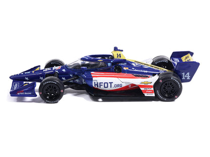 Dallara IndyCar #14 Santino Ferrucci "HFOT.Org" AJ Foyt Racing (Road Course Configuration) "NTT IndyCar Series" (2026) 1/64 Diecast Model Car