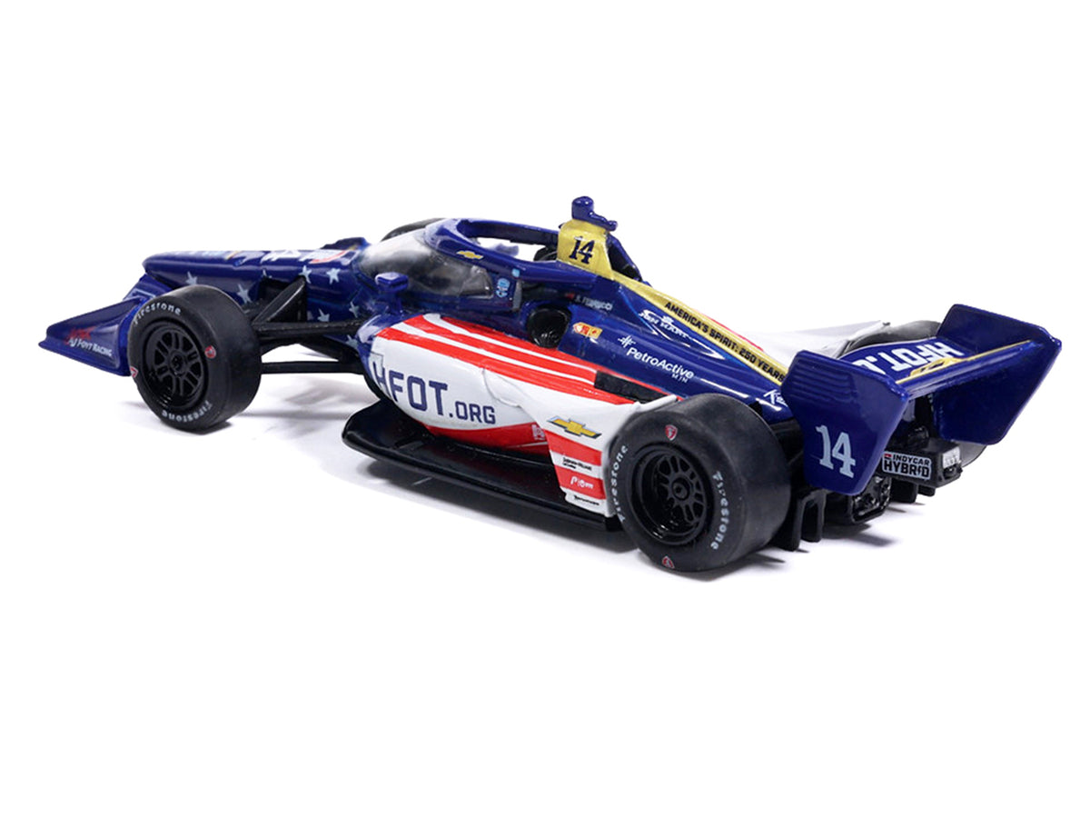 Dallara IndyCar #14 Santino Ferrucci "HFOT.Org" AJ Foyt Racing (Road Course Configuration) "NTT IndyCar Series" (2026) 1/64 Diecast Model Car