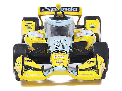 Dallara IndyCar #21 Christian Rasmussen "Splenda" Ed Carpenter Racing (Road Course Configuration) "NTT IndyCar Series" (2026) 1/64 Diecast Model