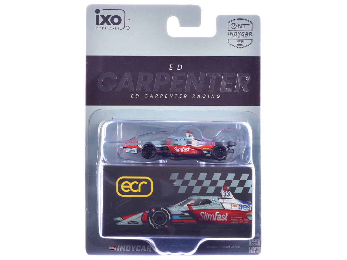 Dallara IndyCar #33 Ed Carpenter "Slim Fast" Ed Carpenter Racing (Road Course Configuration) "NTT IndyCar Series" (2026) 1/64 Diecast Model Car