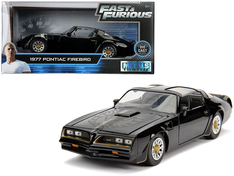 Tego’s 1977 Pontiac Firebird Black "Fast & Furious" Movie 1/24 Diecast Model Car