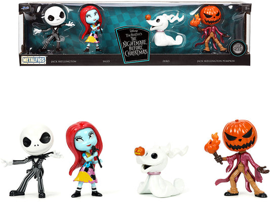 Set of 4 Diecast Figurines (2.5") Tim Burton's "The Nightmare Before Christmas" "Metalfigs" Series