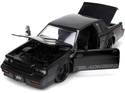 1987 Buick Grand National Black Metallic "Blackbird" "Bigtime Muscle" Series 1/24 Diecast Model Car