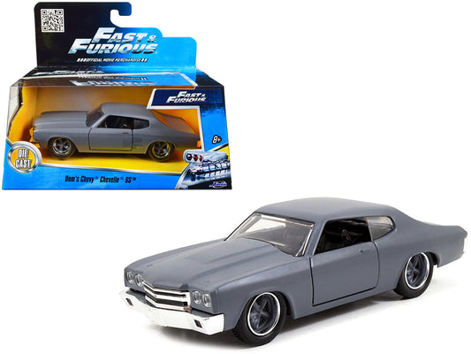 Dom's Chevrolet Chevelle SS Primer Grey "Fast & Furious" Movie 1/32 Diecast Model Car