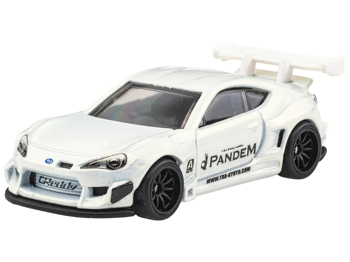 Subaru BRZ Pandem RHD (Right Hand Drive) White Metallic "Circuit Legends" Series Diecast Model Car