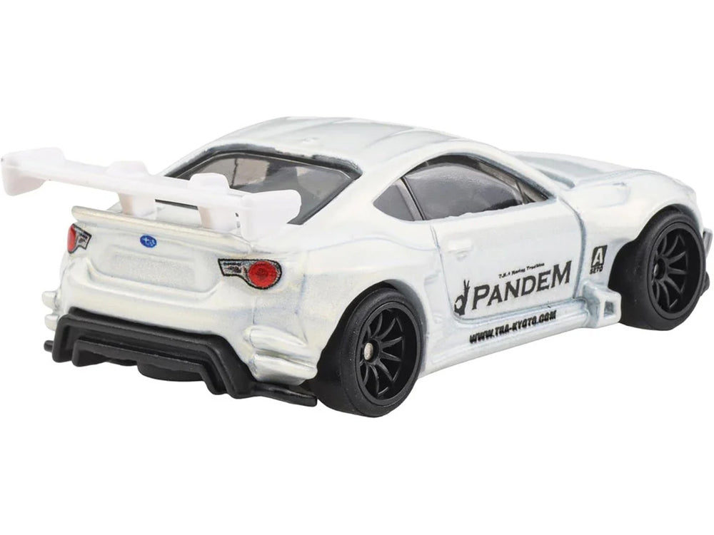 Subaru BRZ Pandem RHD (Right Hand Drive) White Metallic "Circuit Legends" Series Diecast Model Car