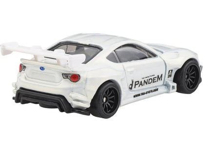Subaru BRZ Pandem RHD (Right Hand Drive) White Metallic "Circuit Legends" Series Diecast Model Car