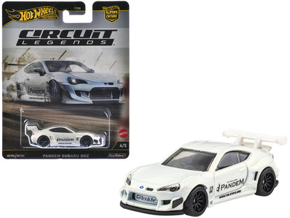 Subaru BRZ Pandem RHD (Right Hand Drive) White Metallic "Circuit Legends" Series Diecast Model Car