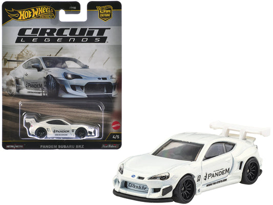 Subaru BRZ Pandem RHD (Right Hand Drive) White Metallic "Circuit Legends" Series Diecast Model Car
