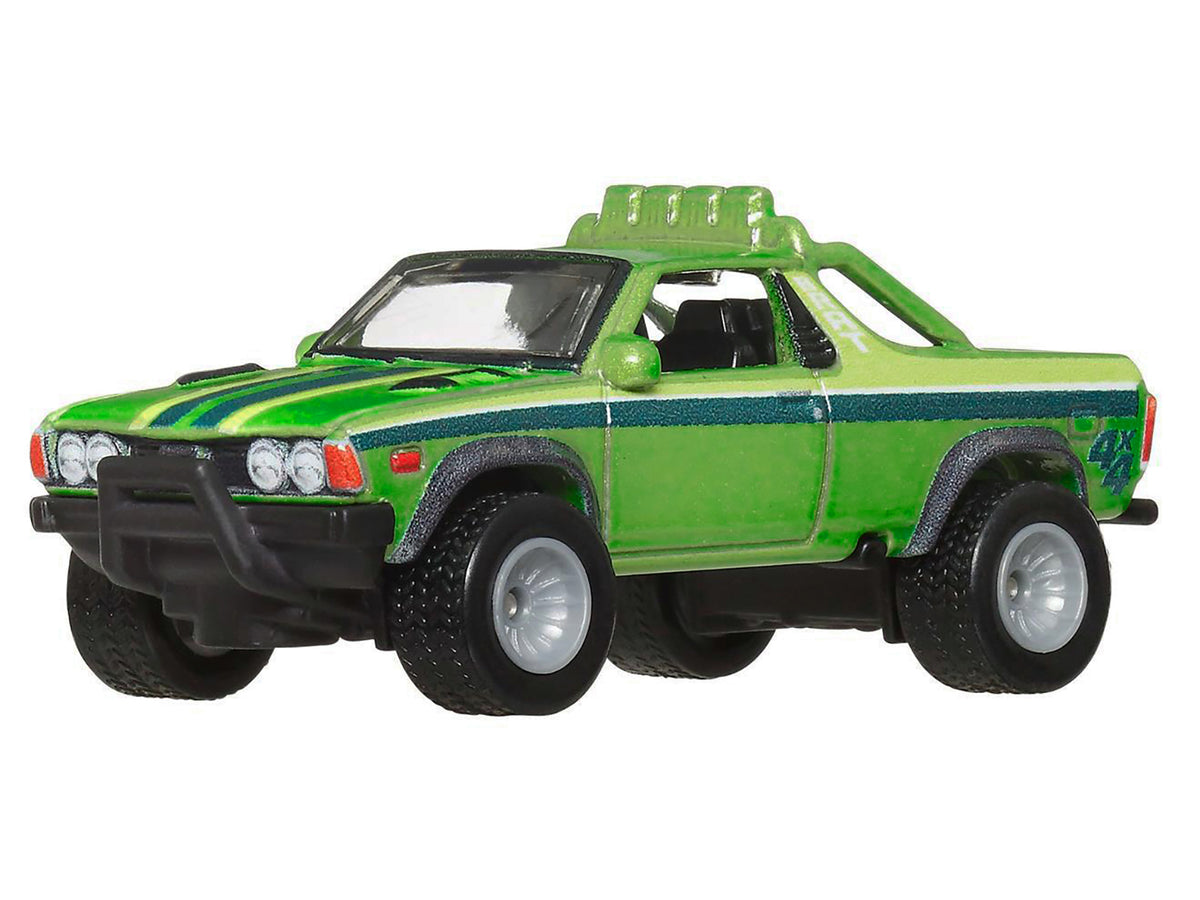 Subaru BRAT Utility Truck Green Metallic with Stripes "HW Off Road" Series Diecast Model Car