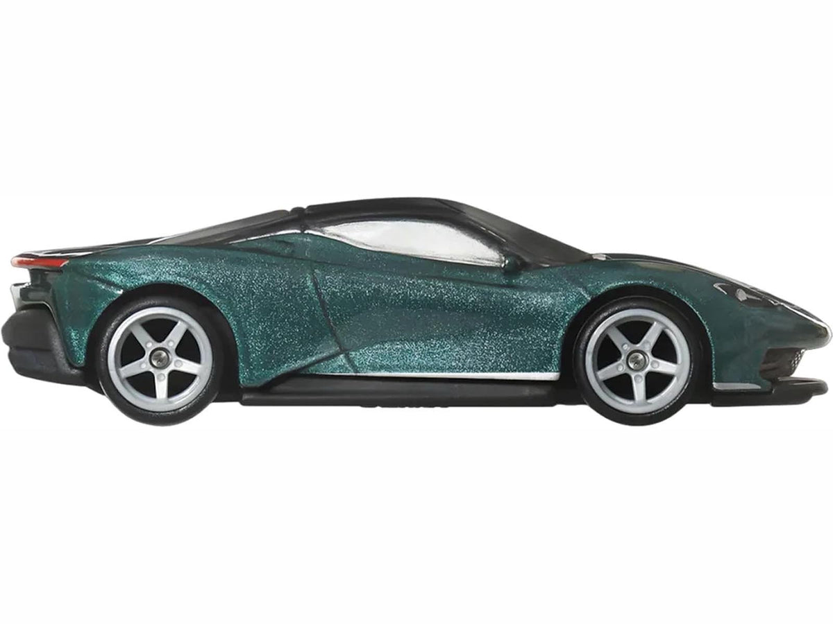 Automobili Pininfarina Battista Green Metallic with Black Top "Euro Speed" Series Diecast Model Car