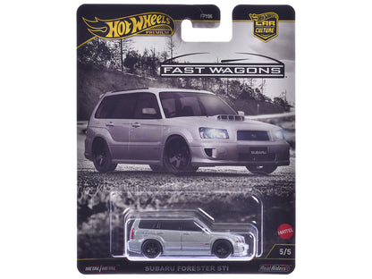 Subaru Forester STI Silver Metallic "Fast Wagons" Series Diecast Model Car