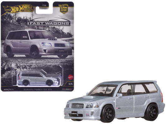 Subaru Forester STI Silver Metallic "Fast Wagons" Series Diecast Model Car