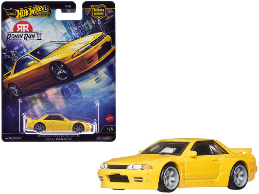 Nissan Skyline GT-R (R32) Pandem RHD (Right Hand Drive) Yellow "Ronin Run II" Series Diecast Model Car