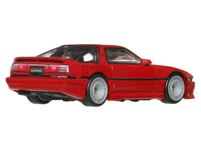 1989 Toyota Supra RHD (Right Hand Drive) Red "Ronin Run II" Series Diecast Model Car