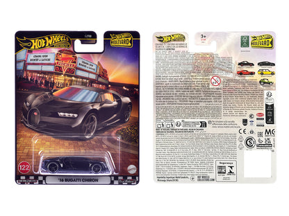 2016 Bugatti Chiron Black "Boulevard" Series Diecast Model Car