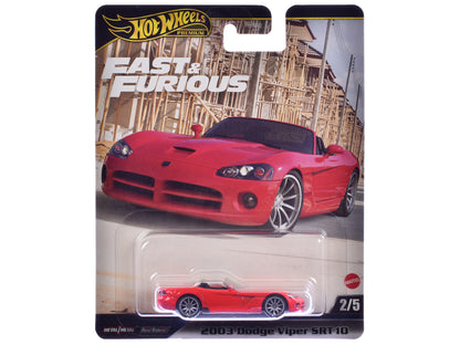 2003 Dodge Viper SRT10 Red "The Fast and the Furious: Tokyo Drift" (2006) Movie "Fast & Furious" Series Diecast Model Car