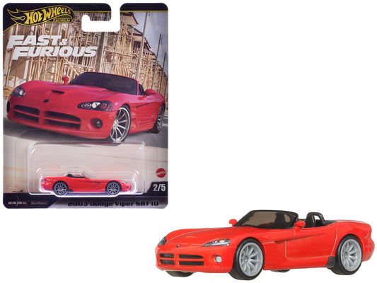 2003 Dodge Viper SRT10 Red "The Fast and the Furious: Tokyo Drift" (2006) Movie "Fast & Furious" Series Diecast Model Car