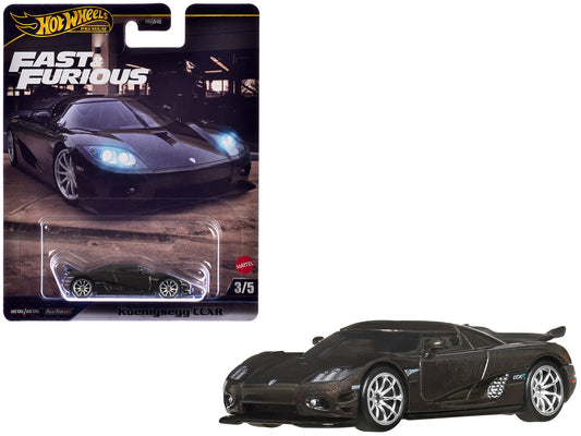 Koenigsegg CCXR Dark Gray Metallic "Fast Five" (2011) Movie "Fast & Furious" Series Diecast Model Car