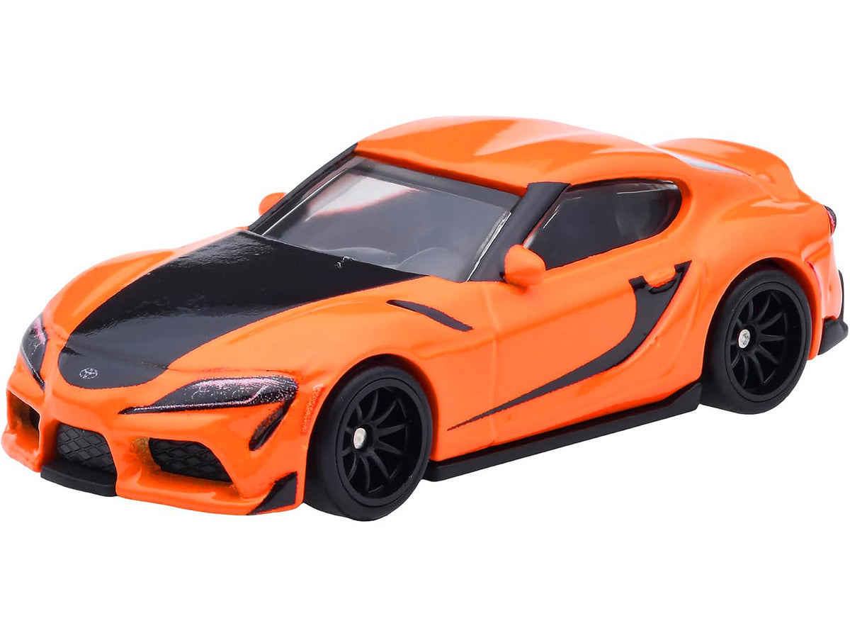 2021 Toyota GR Supra Orange and Black "F9" (2021) Movie "Fast & Furious" Series Diecast Model Car