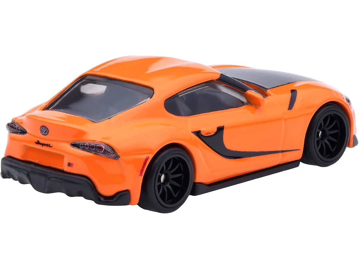 2021 Toyota GR Supra Orange and Black "F9" (2021) Movie "Fast & Furious" Series Diecast Model Car