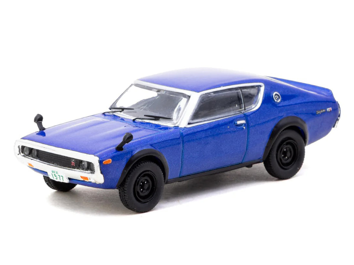 Nissan Skyline 2000GT-R KPGC110 RHD (Right Hand Drive) Blue Metallic "J Collection" Series 1/64 Diecast Model
