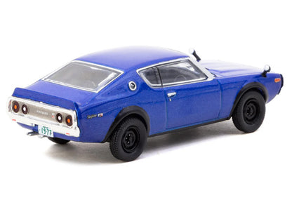 Nissan Skyline 2000GT-R KPGC110 RHD (Right Hand Drive) Blue Metallic "J Collection" Series 1/64 Diecast Model