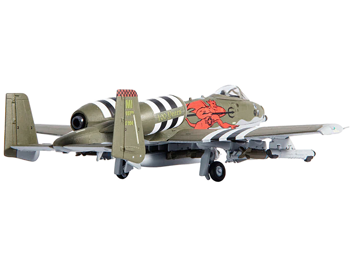 Fairchild Republic A-10A Thunderbolt II Aircraft "US Air Force 107th Fighter Squadron 100th Anniversary Edition" (2018) 1/144 Diecast Model
