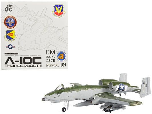 Fairchild Republic A-10C Thunderbolt II Attack Aircraft "355th Fighter Wing 354th Fighter Squadron Bulldogs" (2020) United States Air Force 1/144 Diecast Model