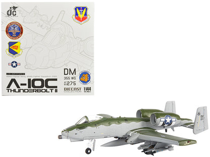 Fairchild Republic A-10C Thunderbolt II Attack Aircraft "355th Fighter Wing 354th Fighter Squadron Bulldogs" (2020) United States Air Force 1/144 Diecast Model