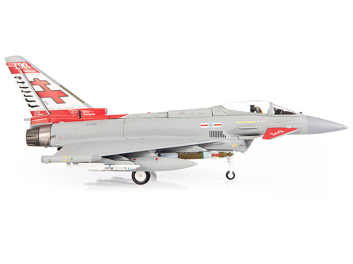 Eurofighter Typhoon FGR4 EF-2000 Aircraft "No.41(R) Squadron 100th Anniversary" (2016) British Royal Air Force 1/72 Diecast Model