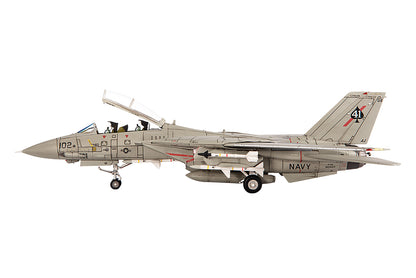 Grumman F-14A Tomcat Fighter Aircraft "VF-41 Black Aces USS Nimitz Gulf of Sidra" (1981) United States Navy 1/72 Diecast Model