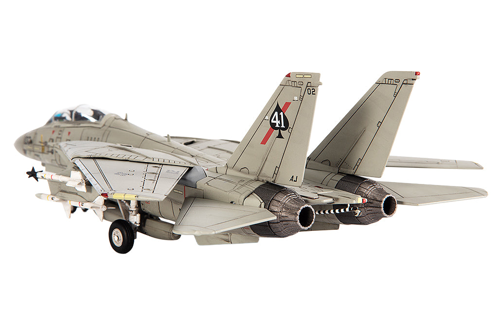 Grumman F-14A Tomcat Fighter Aircraft "VF-41 Black Aces USS Nimitz Gulf of Sidra" (1981) United States Navy 1/72 Diecast Model
