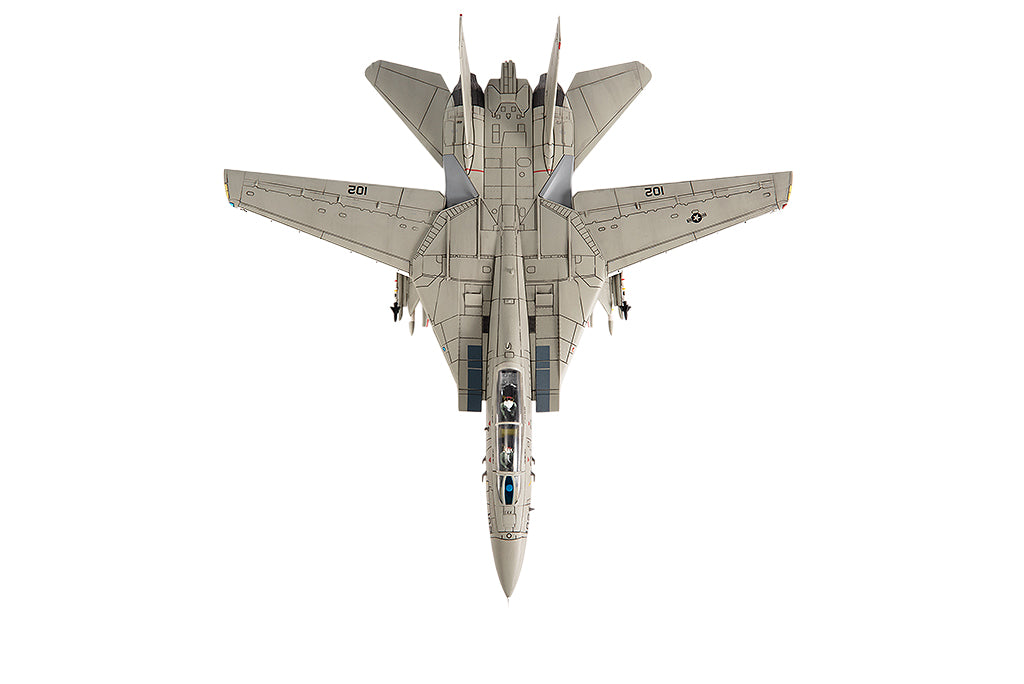 Grumman F-14A Tomcat Fighter Aircraft "VF-41 Black Aces USS Nimitz Gulf of Sidra" (1981) United States Navy 1/72 Diecast Model