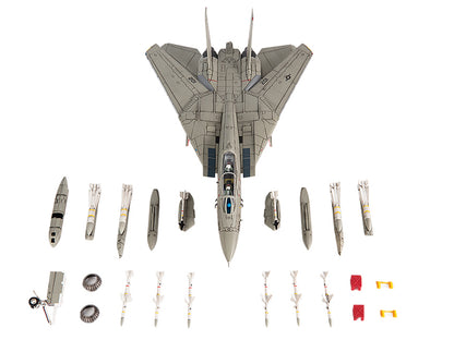 Grumman F-14A Tomcat Fighter Aircraft "VF-41 Black Aces USS Nimitz Gulf of Sidra" (1981) United States Navy 1/72 Diecast Model