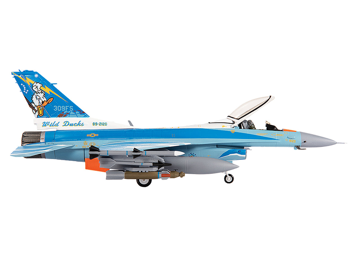 Lockheed F-16C Fighting Falcon Fighter Aircraft "309th Fighter Squadron 56th Operations Group Wild Ducks" (2022) United States Air Force 1/72 Diecast Model