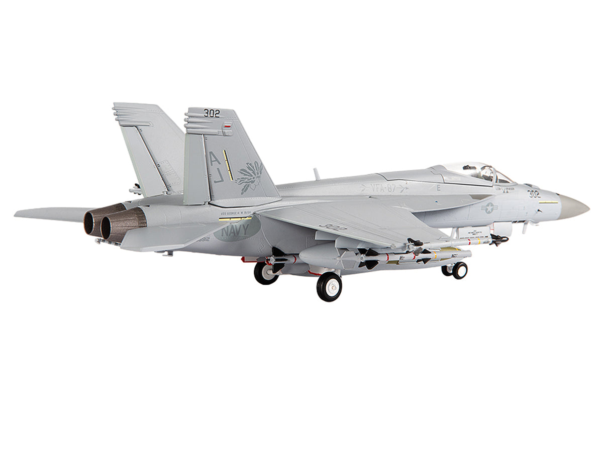 Boeing F/A-18E Super Hornet Aircraft "VFA-87 Golden Warriors USS George H. W. Bush" (2017) United States Navy 1/72 Diecast Model